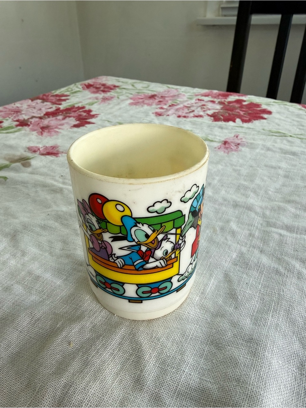 Vintage Superseal Disney Cartoon Characters Plastic Cup Mickey Mouse